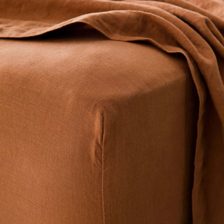 Linen Fitted Sheet (King)